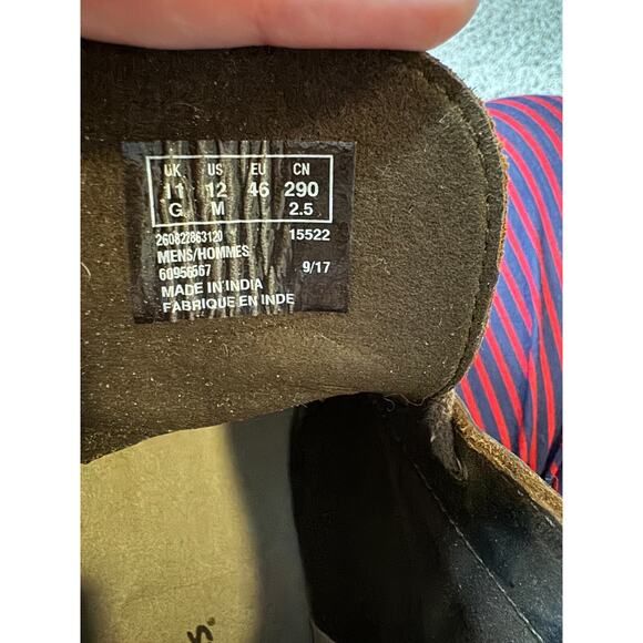 Clarks Bushacre 2 Chukka Desert Boots Mens 12 US Brown Leather Shoes Low Heel - Picture 5 of 9